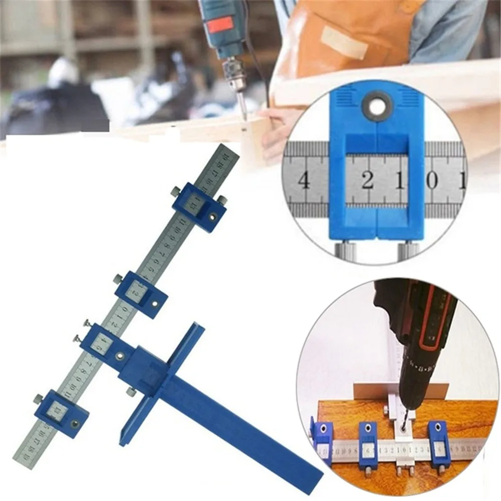 

Detachable Woodworking Tools Drill Bit Center Guide Set Hole Punch Sleeve Cabinet Hardware Jig Tool Wood Drawer Hardware Locator