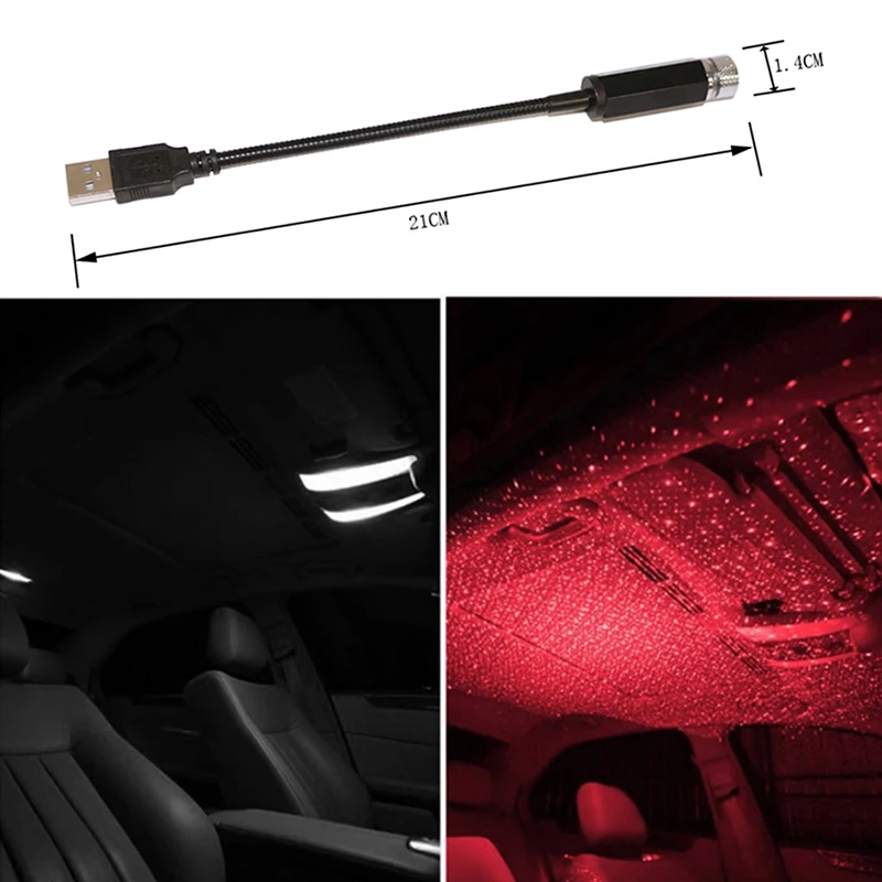 Миниатюрный светодиодный ночной Светильник D4 на крышу автомобиля универсальное