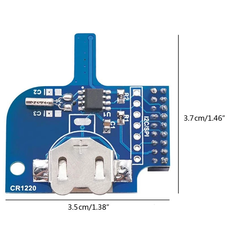 

2Pack Real Time Clock Board, SDRAM Alarm Clock Board Real Time Clock Memory Module for FPGA Mister RTC V1.3