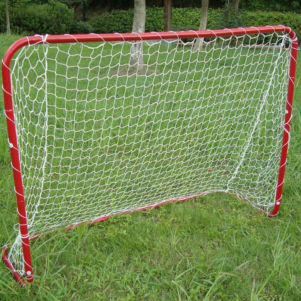 

7 Persons Football Soccer Goal Post Net Outdoor Standard Replacement Soccer Net Sports Training Net (White, 500x200cm)