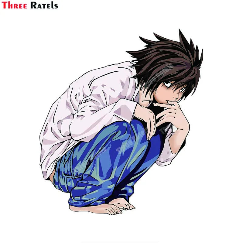 

Three Ratels A926 L Lawliet From Death Note Anime Decals For Luggage Laptop Skateboard Decor School Stickers Vinyl Material