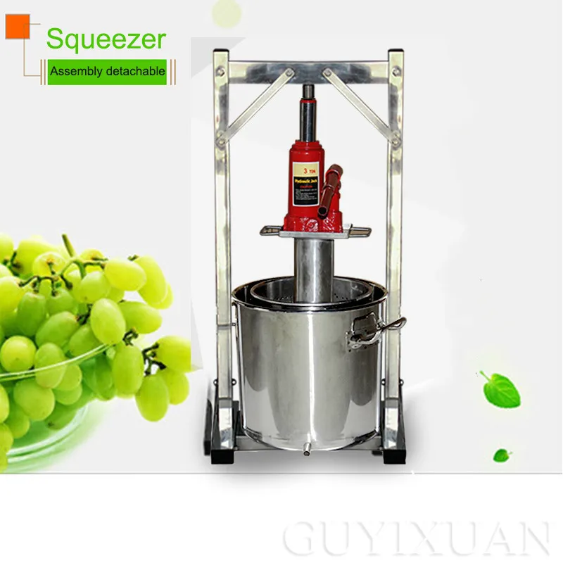 Виноградный пресс Коммерческая нержавеющая сталь фруктовая дробилка Бытовая