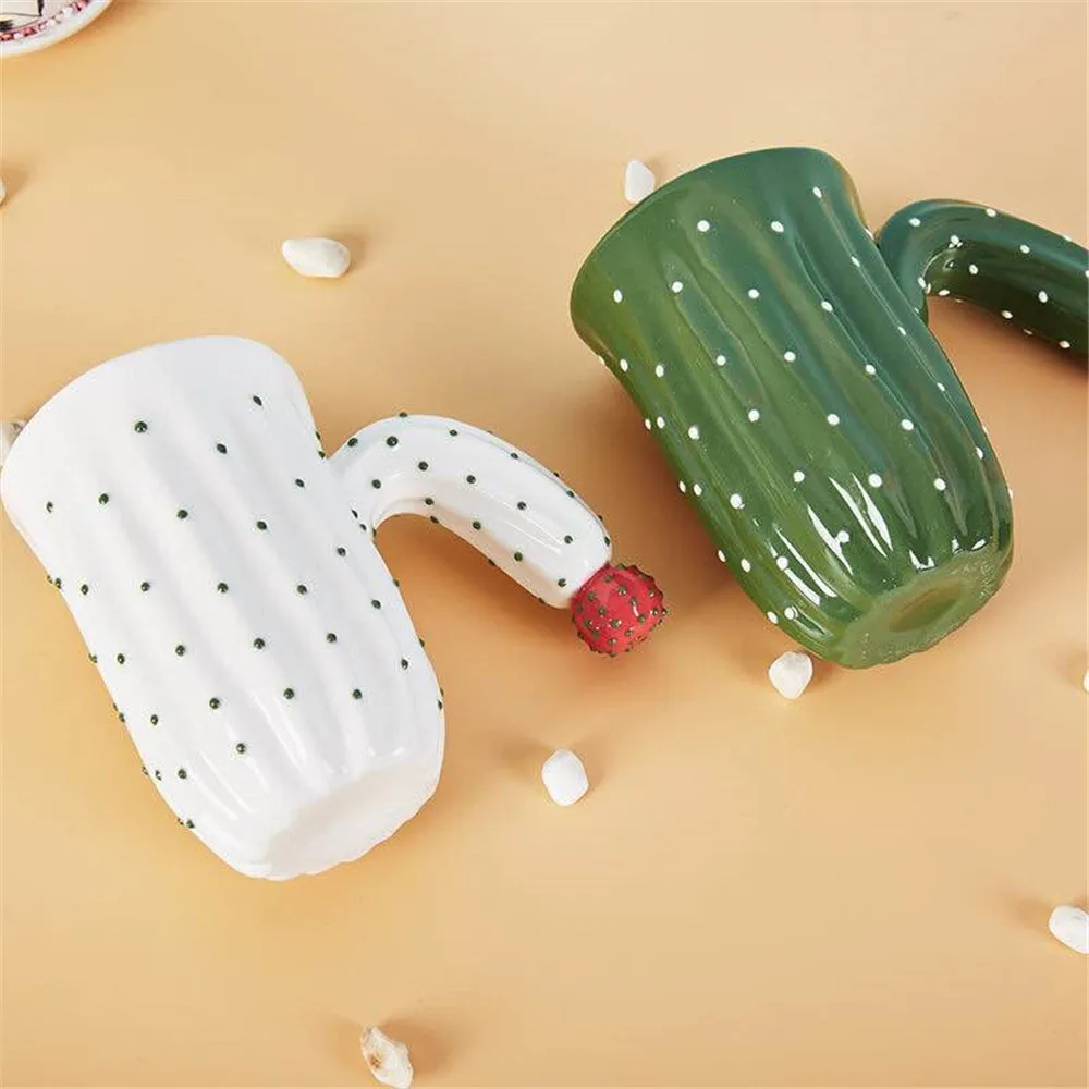 Cactus Coffee Cups and Mugs 350ml/420ml Tea Milk Ceramic with Handle Mug Novelty Gifts For Your Friends/Kid | Дом и сад