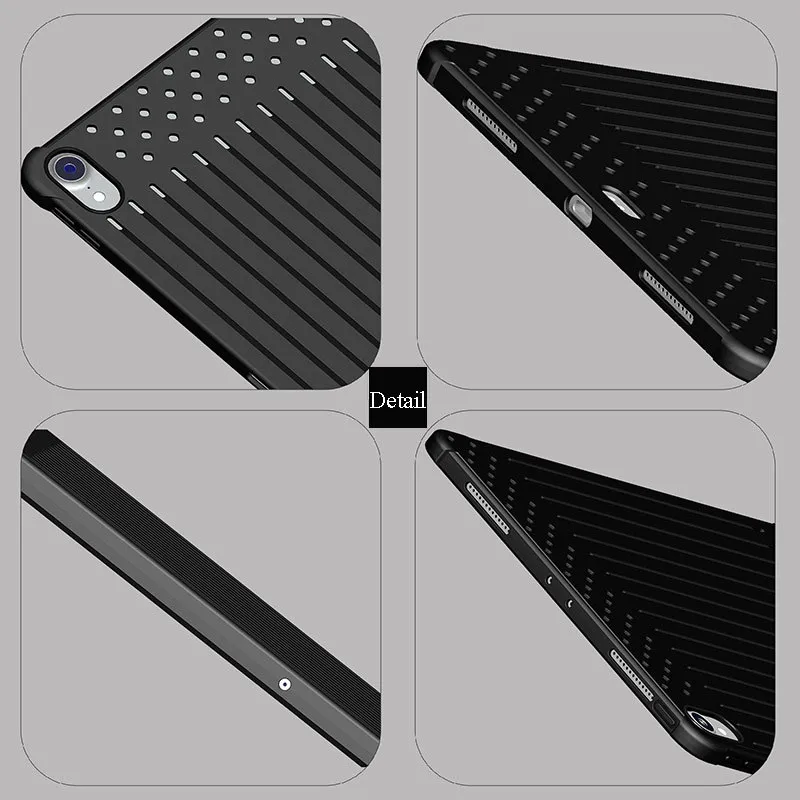 Мягкий силиконовый чехол-накладка из ТПУ и пластика для Apple iPad Pro 11 2018 изящный