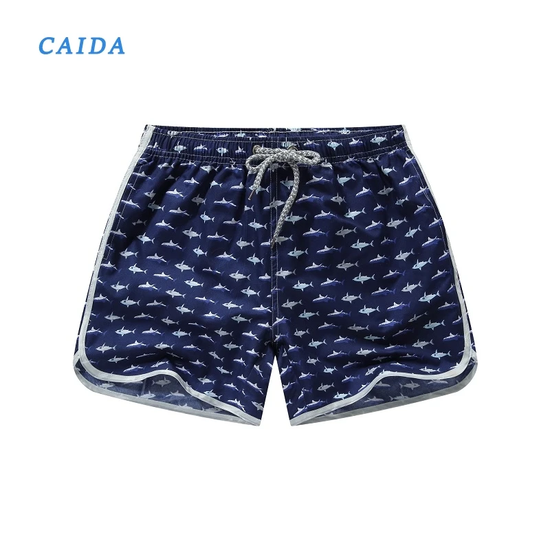 

CAIDA, мужские пляжные шорты, быстросохнущие мужские плавки, мужской купальник, пляжная одежда, купальные шорты, принт против пота