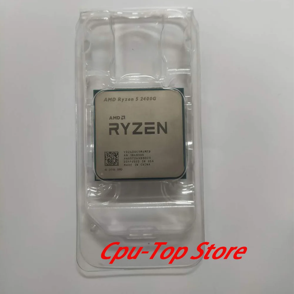 AMD Ryzen 5 2400G R5 3 6 ГГц четырехъядерный Восьмиядерный процессор 65 Вт Процессор YD2400C5M4MFB