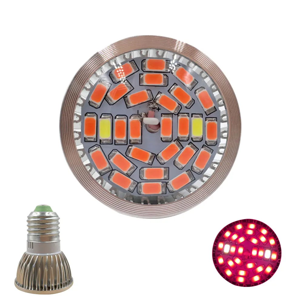 Ламсветильник светодиодная полного спектра для выращивания растений Е27 85 265 в|led