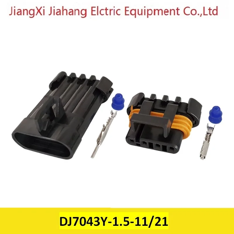 

Free shipping 500sets DJ7043Y-1.5-11/21 4Pin AMP Car Electrical Wire Connectors for VW,BMW,Audi,Toyota