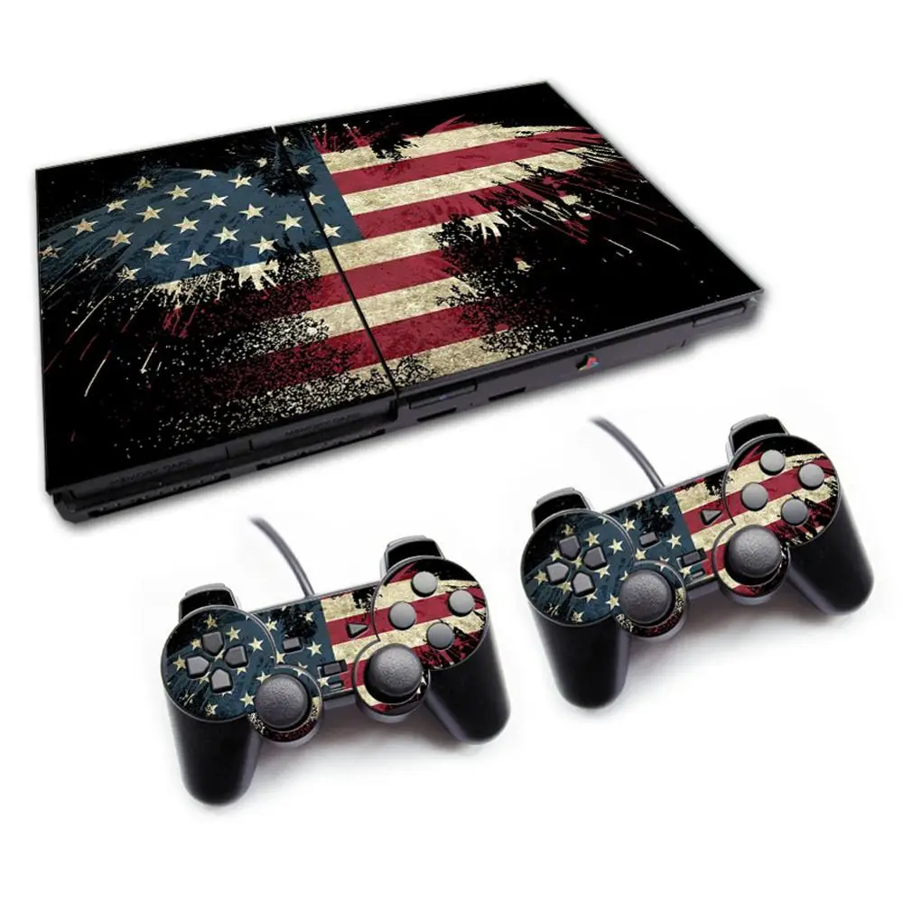 Наклейки для консоли PS2 70000 и контроллеров наклейки виниловые кожи ps2|Наклейки| |