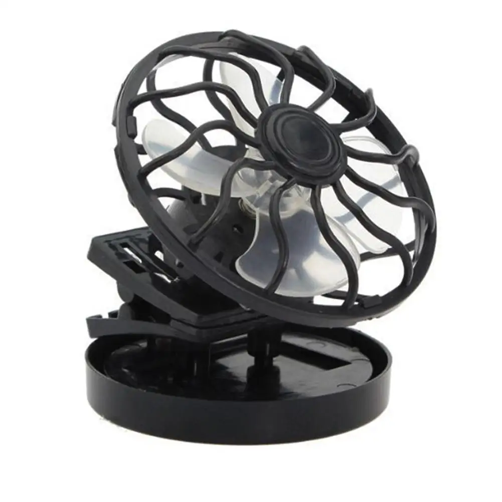 

New Clip-on Solar Power Fan Power Energy Panel Cooling Fans Portable Cell For Camping Fishing Hiking Mute Sports Fan Mini F K1K9