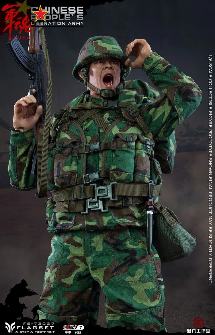 

FLAGSET FS 73027 1/6 Collectible 12" Full Set Solider Soldiers Assault PLA 90s Steel Division Action Figure Model In Stock