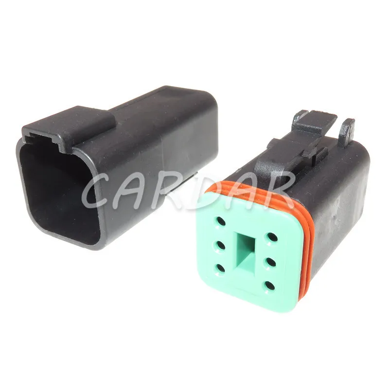 

6 Pin Черный DT DT06-6S DT04-6P авто автомобиль скорость акселератора педаль Разъем Автомобильный водонепроницаемый разъем для Deutsch