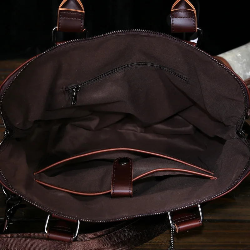 

PU Leather bags Lock Handbags Single Shoulder Messenger bags Multifunction Briefcase