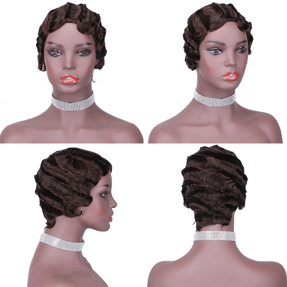 

Headband Short Afro Kinky Curly Human Hair Wigs Brazilian Remy Full Machine Made Cheap Human Hair Wigs For Black Women