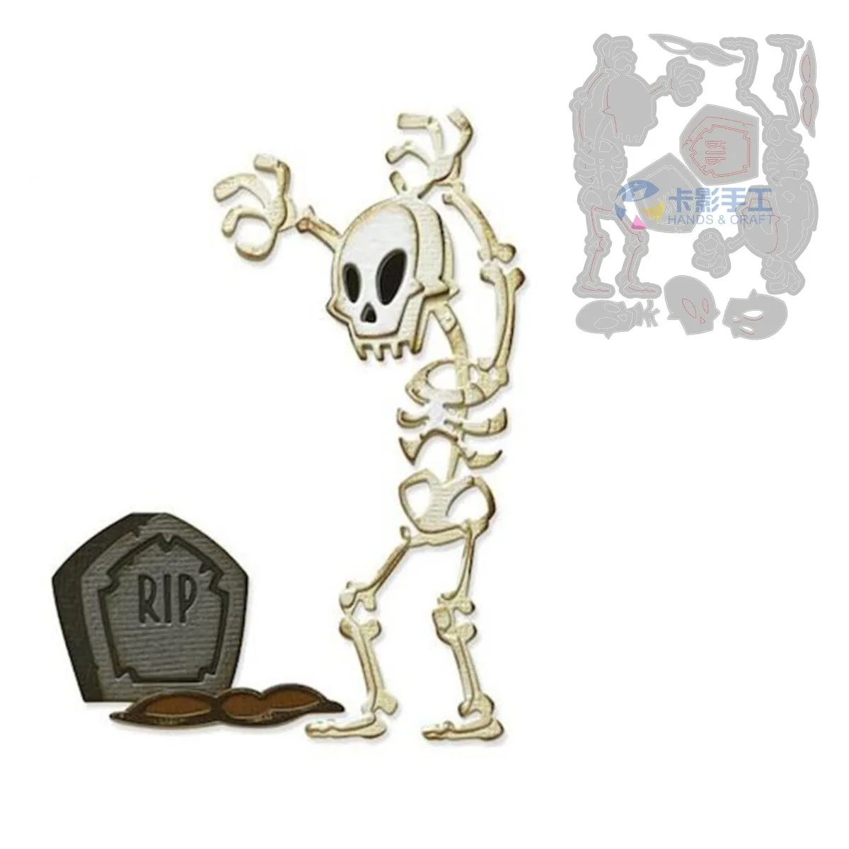 

Dies Scrapbooking Metal Mr. Bones Colorize Cutting Dies Craft Embossing Make Paper Greeting Card Making Template DIY Handmade