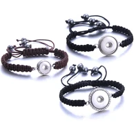 adjustable hand made bracelet snap jewelry crystal snap bracelet 12mm 18mm snap button bracelet diy snap jewelry for women
