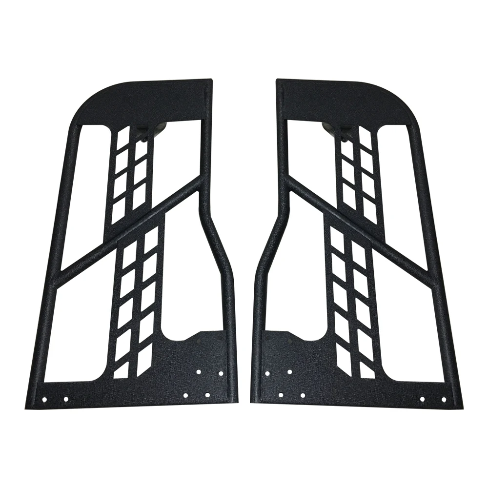 Один комплект J197 черная стальная полустворчатая дверь с боковым зеркалом для jeep