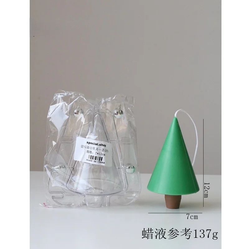 DIY 3D Рождественская елка пластиковая акриловая Форма для изготовления свечей