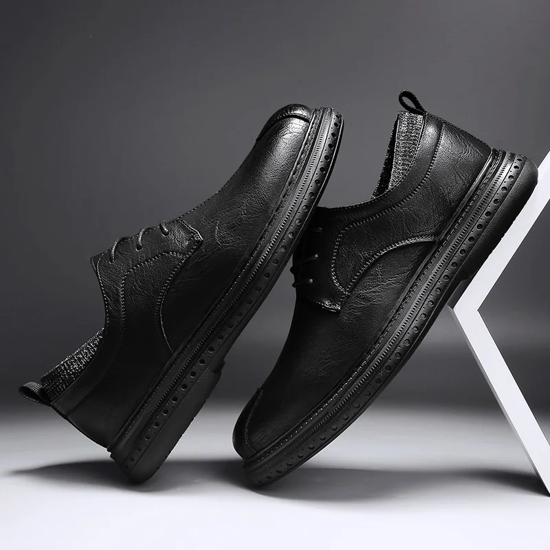 

Winter Shoes Men Fashion Shoes Sapato Masculino Scarpe Uomo Men's Leather Man Men For Summer Black Zapatos De Hombre Casual