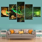5 шт. Иллидан Stormrage игра World of Warcraft плакат Рисование Искусство HD холст картины настенное искусство для дома гостиная рамки