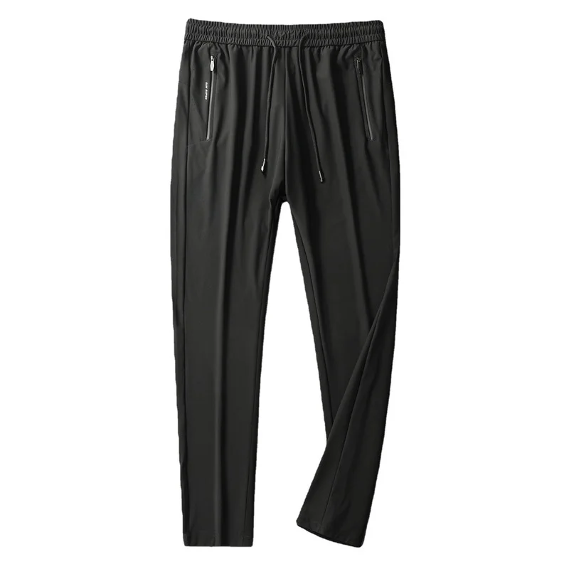 

Pants Men 2021 New Men's Casual Ice Silk Pants Summer Thin Mens Sports Trousers Handsome Air-conditioned Pants Plus Size 7XL
