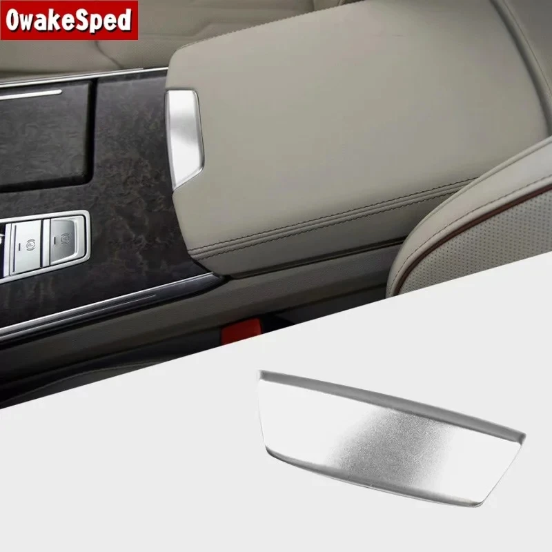 

Для Audi A6 C8 2019, аксессуары для интерьера, автомобильный Стайлинг, центральный подлокотник, декоративная крышка с блестками, отделка из нержав...