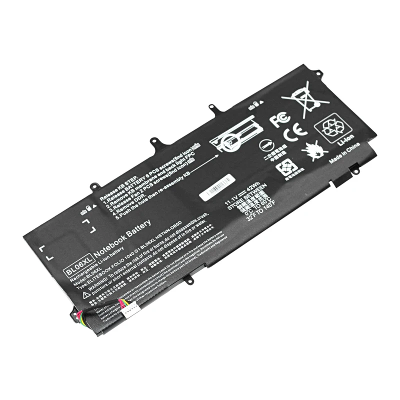 Аккумулятор ApexWay 11 1 В 42Wh BL06042XL для ноутбука HP EliteBook Folio 1040 G0 G1 G2|Аккумуляторы