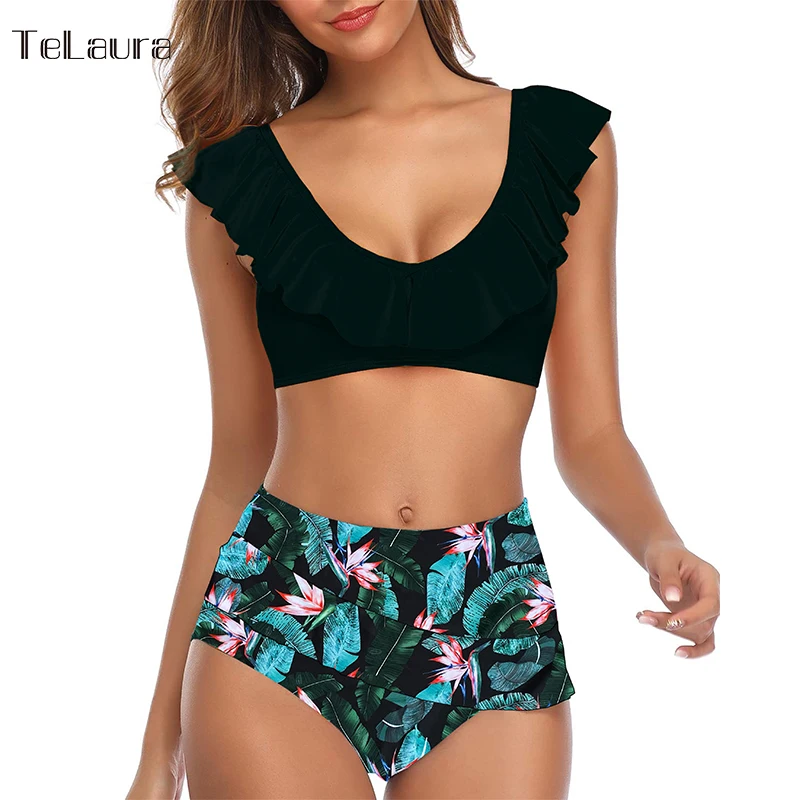 2020 сексуальный купальник бикини с высокой талией женский пуш ап для женщин