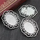 5 шт. 18x25 мм Внутренний размер Античная Посеребренная Брошь булавка классический стиль Камея Кабошон База Установка (C2-05)