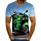 Футболка мужская оверсайз с круглым вырезом, тенниска для езды на мотоцикле, повседневная майка в стиле хип-хоп, одежда для улицы, лето