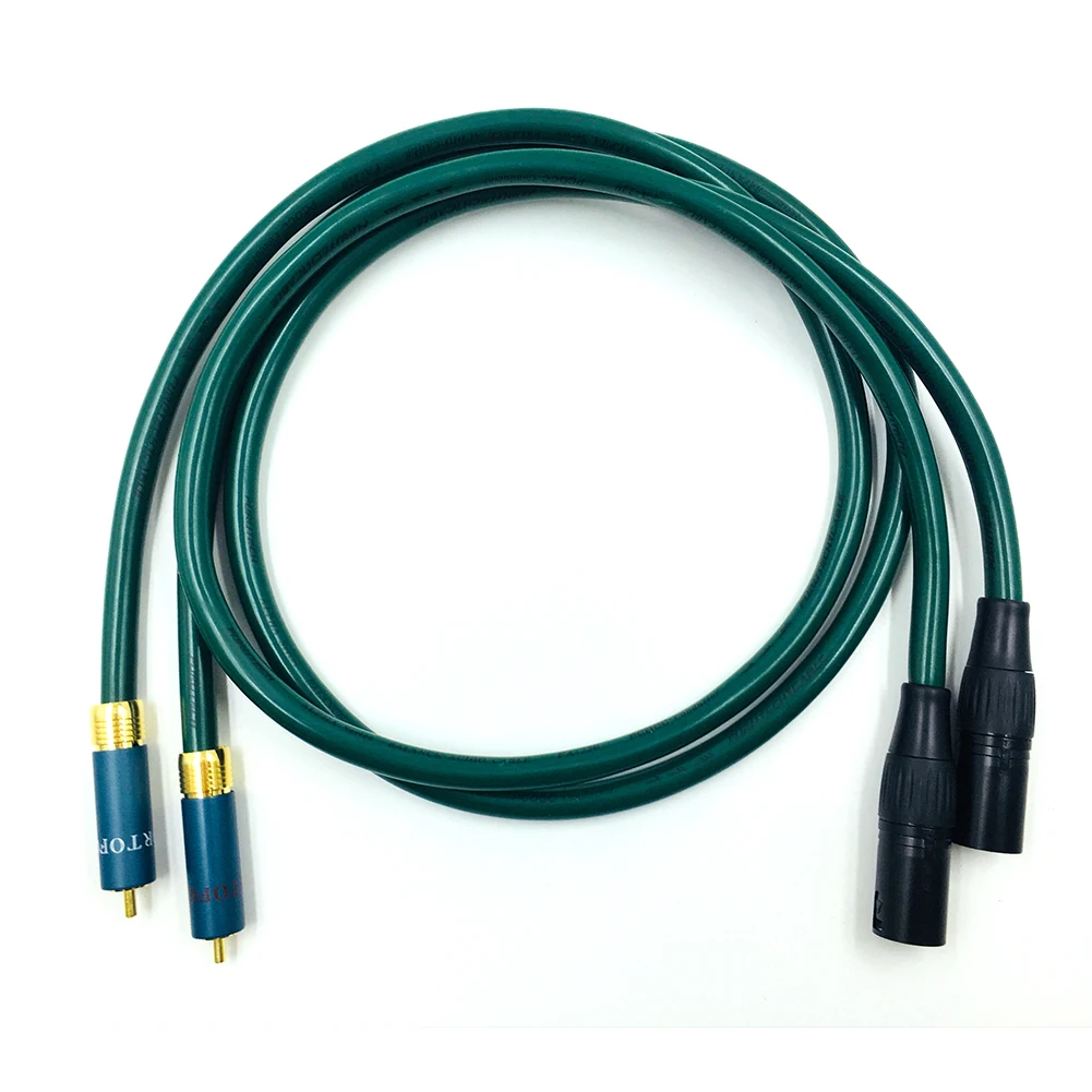 Colleimage Hifi FURUTECH OCC RCA to XLR Cable Amplifier CD Player Audio Speaker 3pin Balanced | Электроника