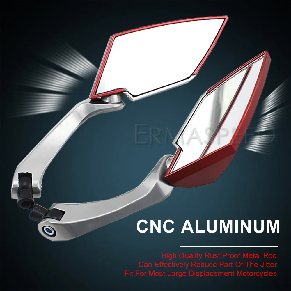 8 мм 10 красный мотоцикл зеркало заднего вида Универсальный для мотокросса скутер