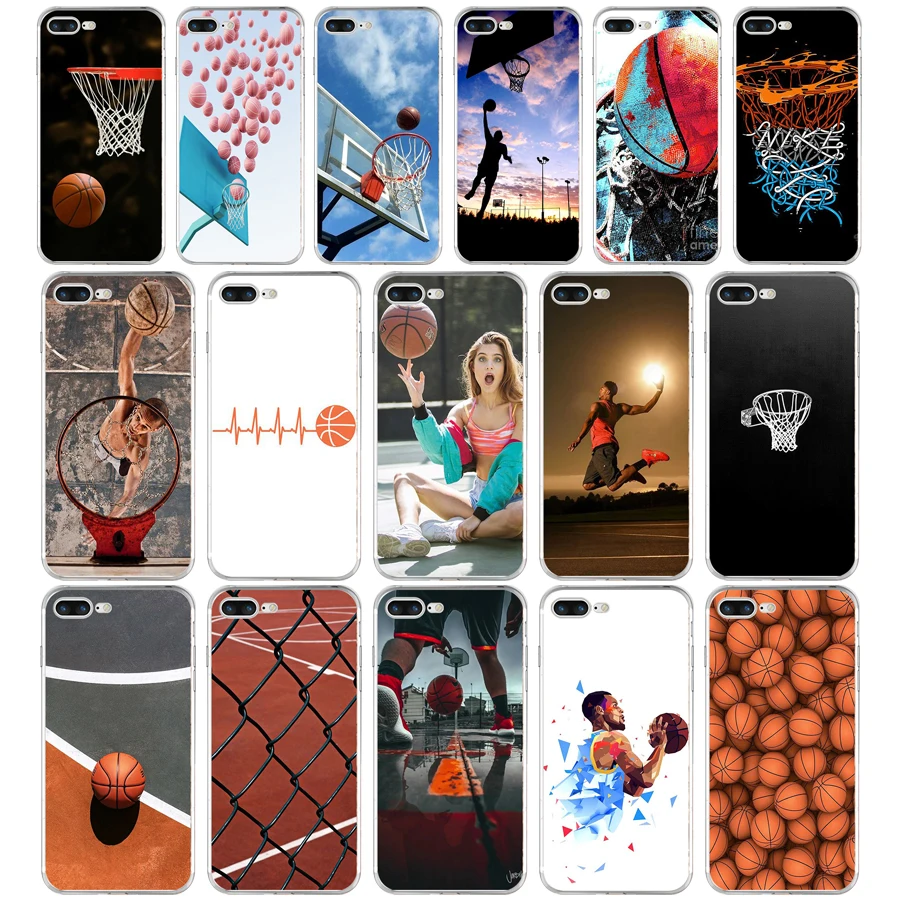 135FG роскошный баскетбольный Мягкий ТПУ силиконовый чехол для Apple Iphone 5 5s se 6 6s 7 8 plus x