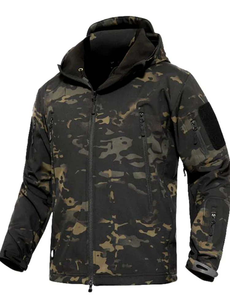 

Mege Shark Skin Soft Shell Military Tactical Jacket Men Waterproof Army Fleece Clothing Multicam Camouflage Windbreakers 4XL