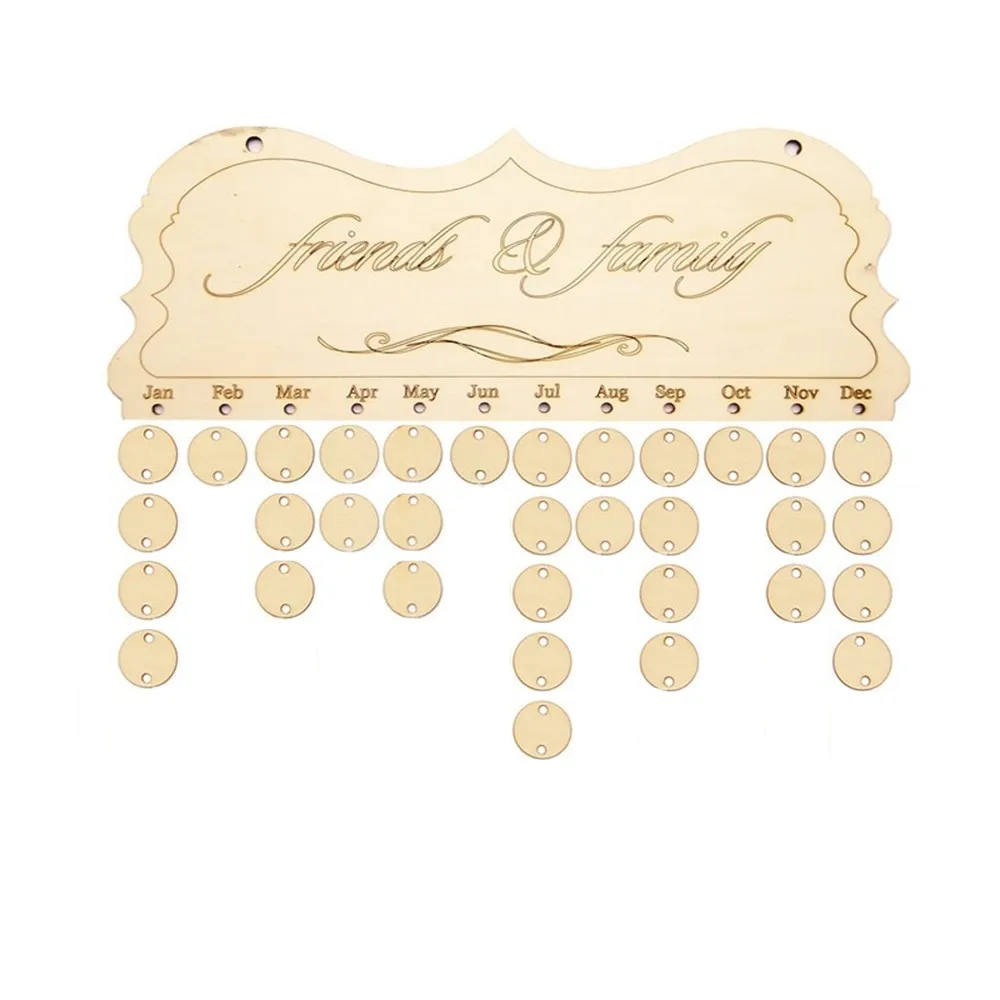 Advent календари деревянная доска напоминаний на день рождения семья и друзья
