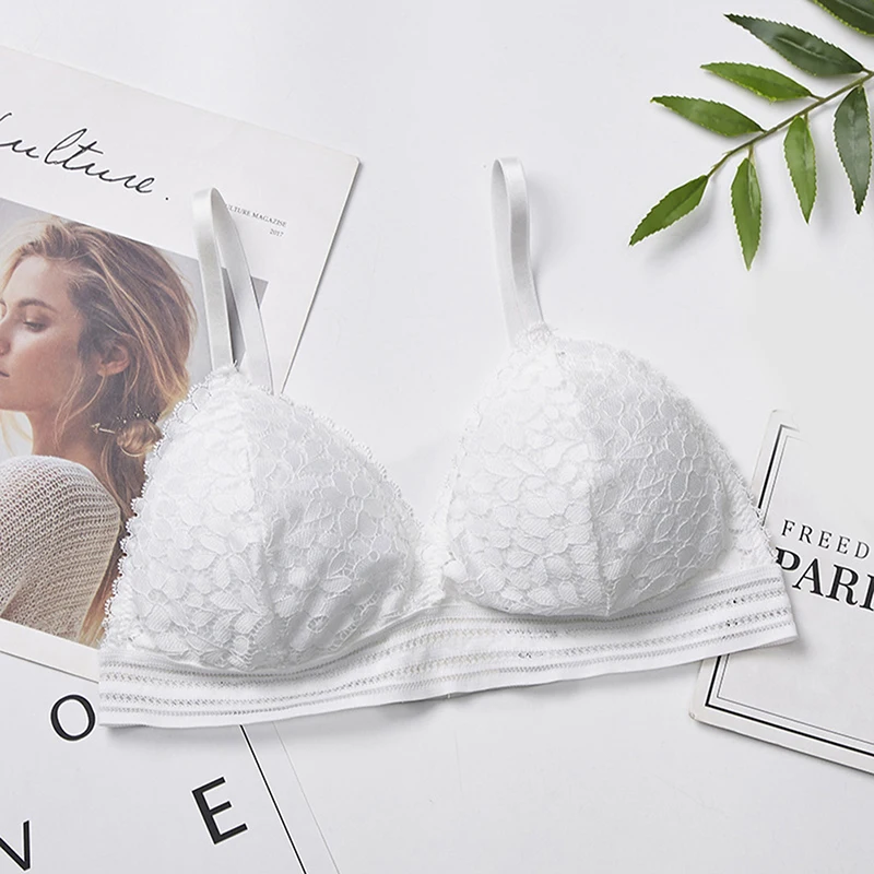 

Deep V French Seamless Seamless Lace Bra Ladies Wireless Push Up Thin Bra Soft Underwear Comfortable Sexy Underwear French Bra