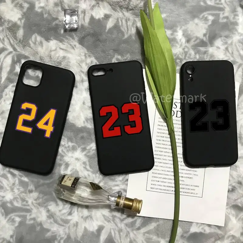 

Basketball Number 23 24 Phone Case For IPhone 12 11 Pro Max 7 8 6 6s Plus X Xs Xr 5 5s Se 2020 Silicone Cover