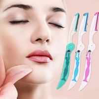 3 pcsset professional unisex beauty shaver face hair removal eyebrow shaping knife kit eyebrow blades