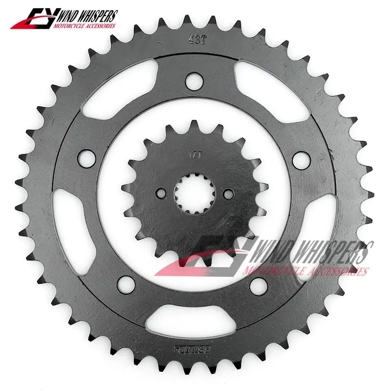 Передние и задние звездочки мотоцикла для Suzuki K7 K8 GSXR1000 GSXR Φ 1000 2007 2008 43T/17T 525 |
