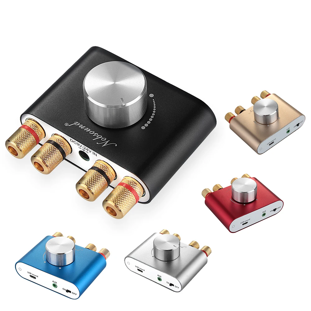 Дук аудио мини Bluetooth 5,0 TPA3116 Мощность усилитель Беспроводной аудио приемник Hi-Fi стерео 12V автомобильный усилитель для дома АУДИО 50 Вт+ 50 Вт