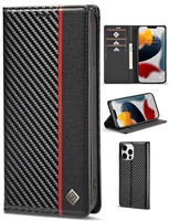 flip wallet coque for iphone 12 13 mini 11 pro xs max xr x 7 8 plus se 2020 case carbon fiber leather card slots phone cover