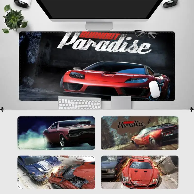 

40x90cm Burnout Paradise Mouse Pad PC Laptop Gamer Mousepad Anime Antislip Mat Keyboard Desk Mat For Overwatch/CS GO