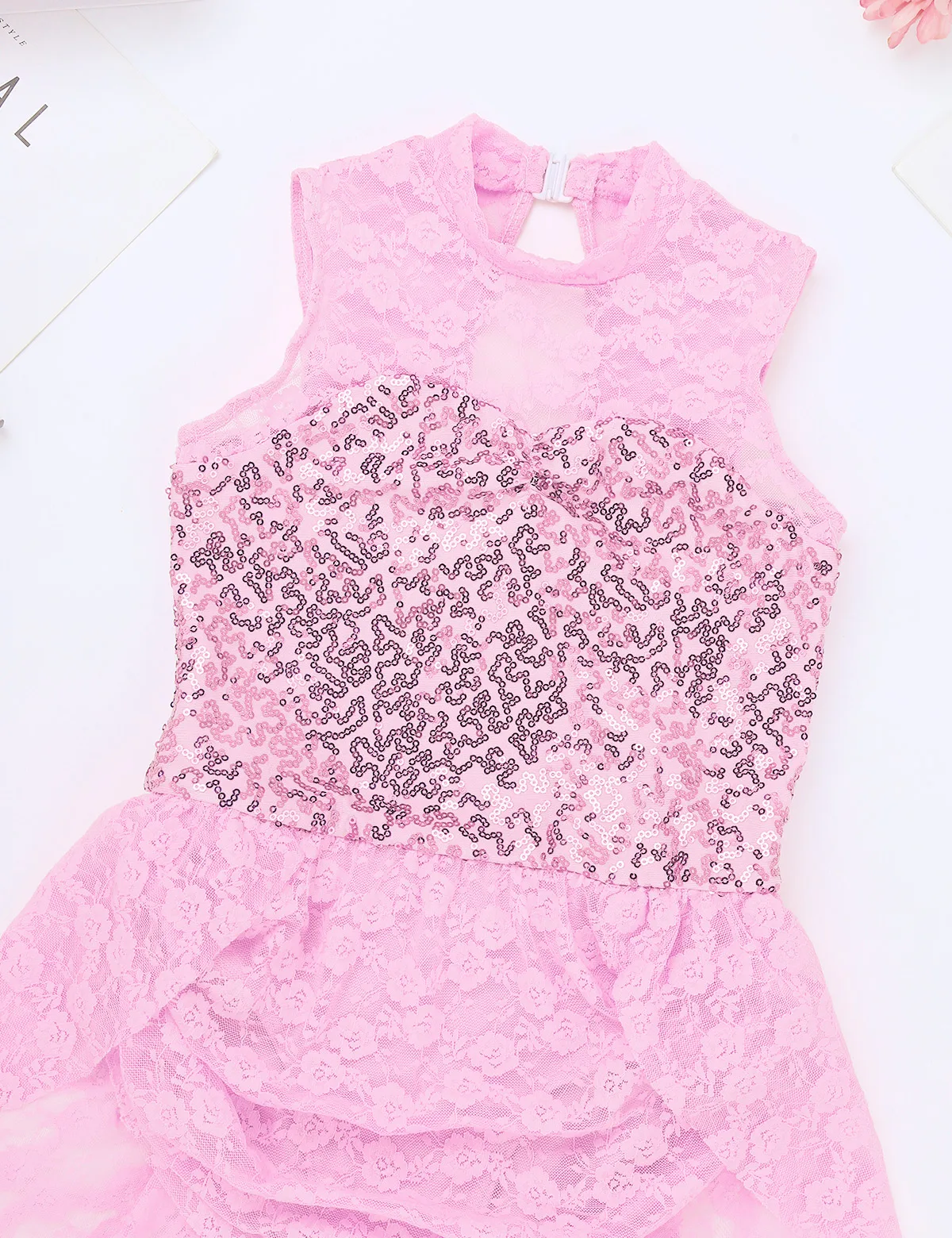 Iiniim/Детские лирические танцевальные костюмы для девочек Кружевное платье-пачка