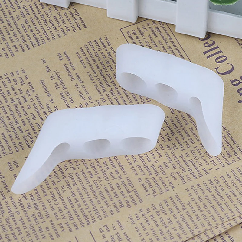 

1Pair Toe Separator Spreader Silicone Gel Bunion Splint Toe Corrector Separator Overlapping Spreader Protection Foot Care