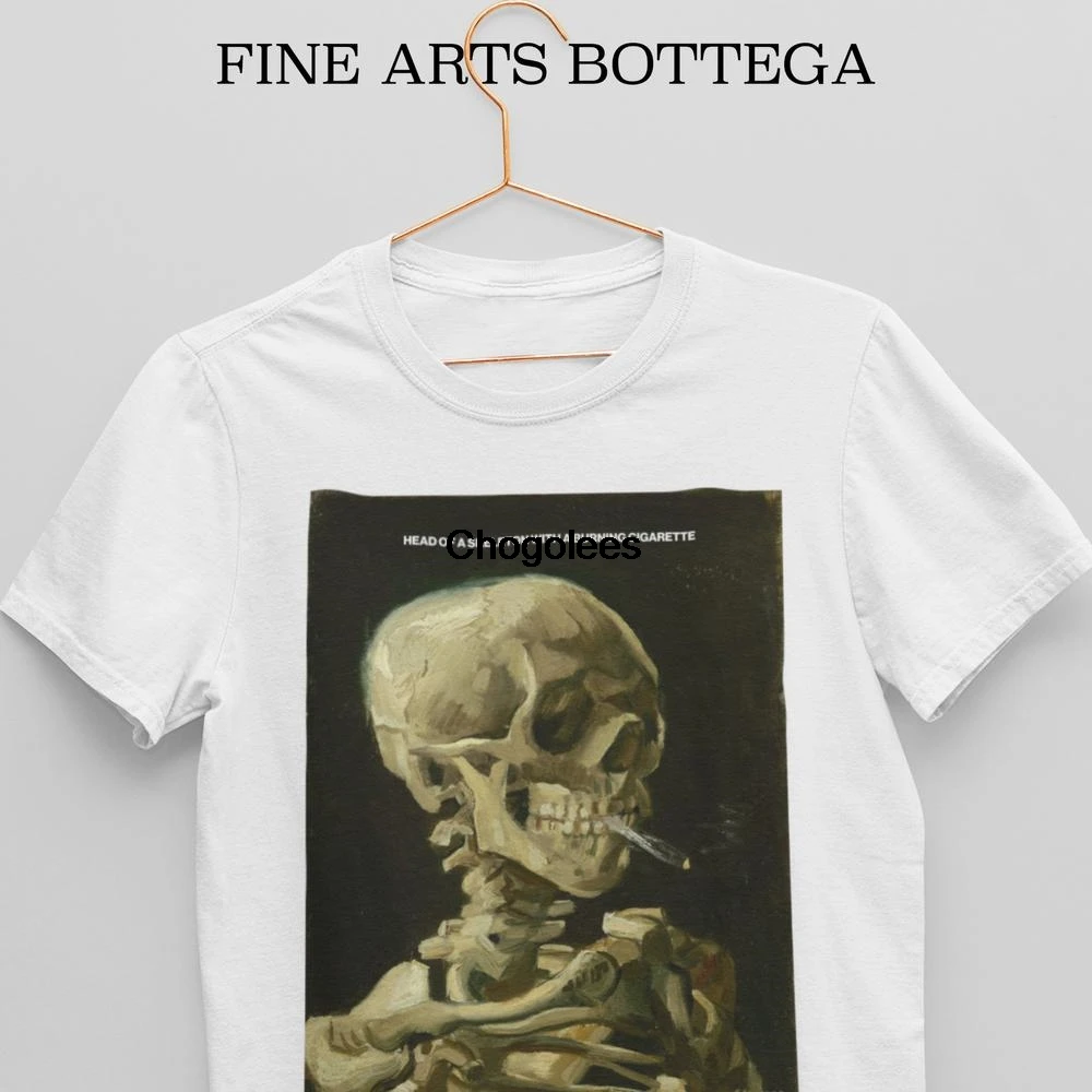 Винсент Ван Гог u2013 голова скелета с горящей сигаретой Классическая известная