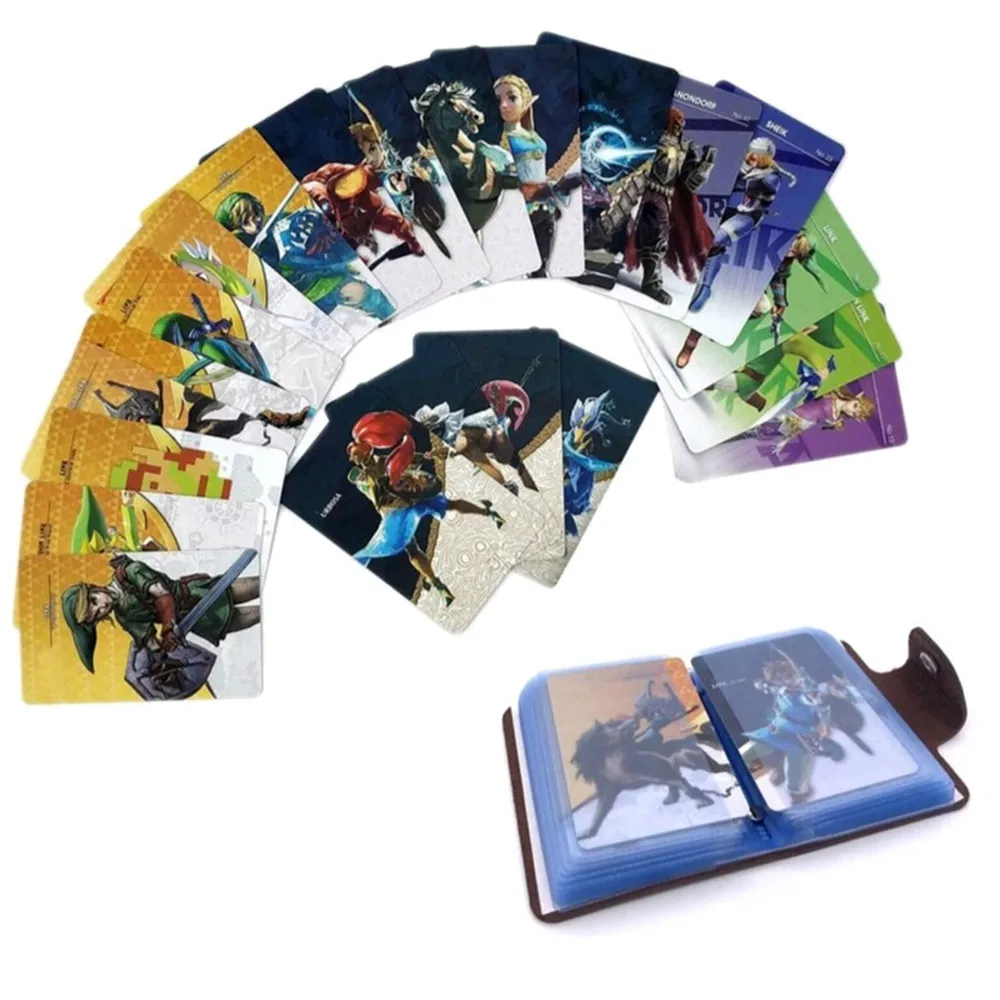 

28pcs Full Set Zelda Breath Of The Wild NFC Card for Nintendo Switch Amiibo 4 Unique Warriors Young Link Wolf Link