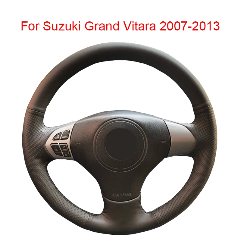 Оригинальный чехол на руль автомобиля под заказ для Suzuki Grand Vitara 2007-2013 Кожаная