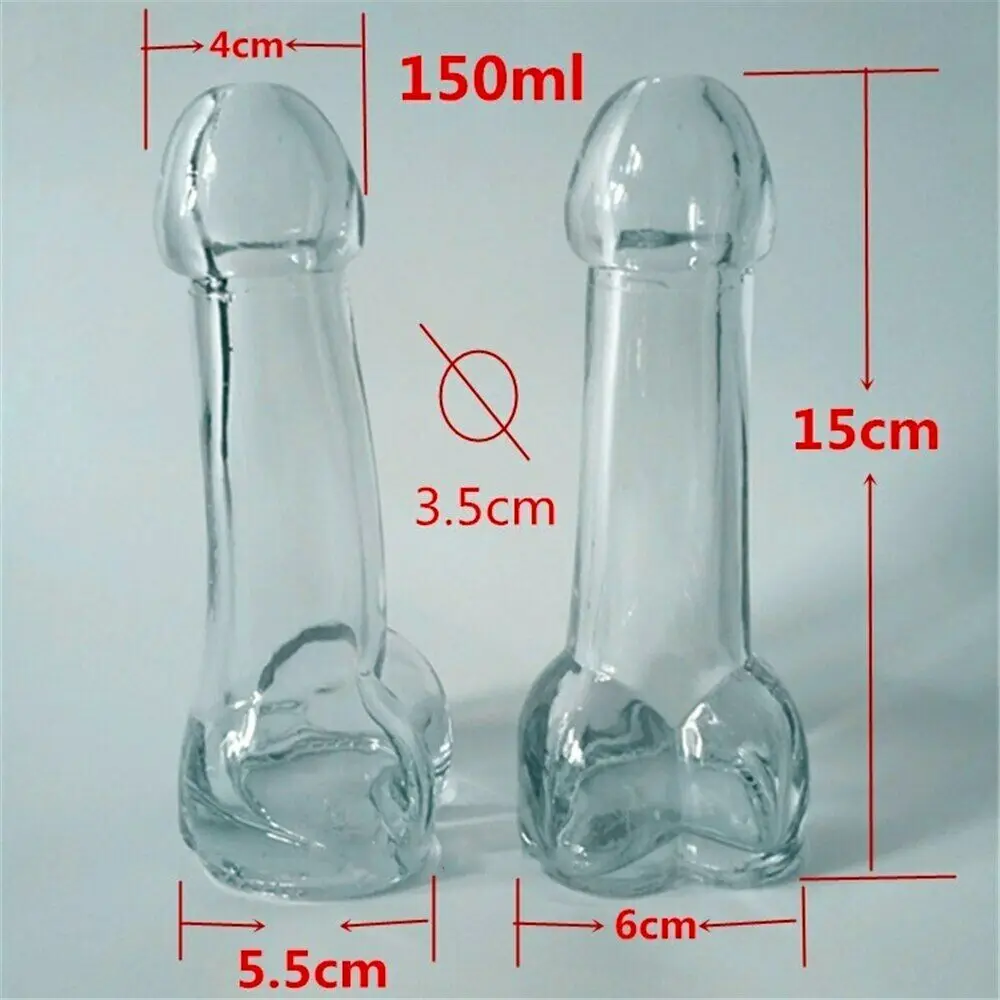 В форме пениса, домашний бокал для вина, прозрачная Хрустальная стеклянная чашка, вечерние стаканчики для виски, Хрустальная стеклянная посуда для напитков, пивная Коктейльная кружка