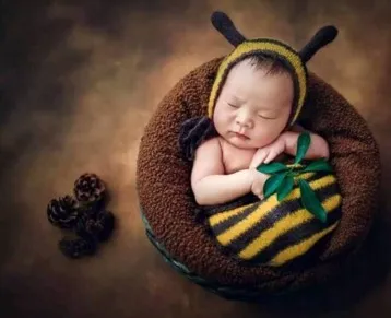 

Cute Mohair Newborn Baby Bee modeling Photography Props Costume Girls Boys Photography accessories