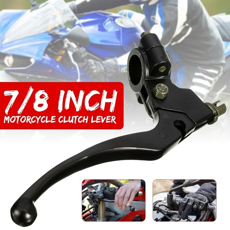 

Motorcycle ATV Black Aluminum alloy Left 22mm 7/8 Inch Handlebar Clutch Lever For Pit Dirt Bike Pitbike